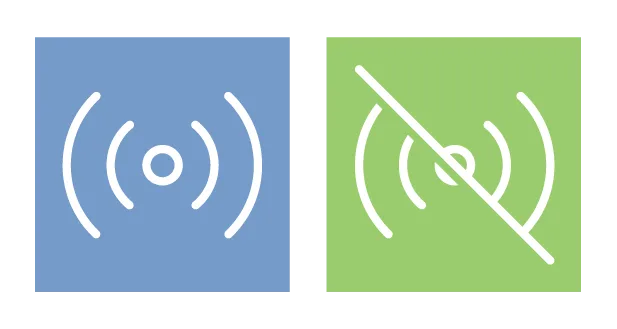 Online and offline connectivity indicators for site management devices