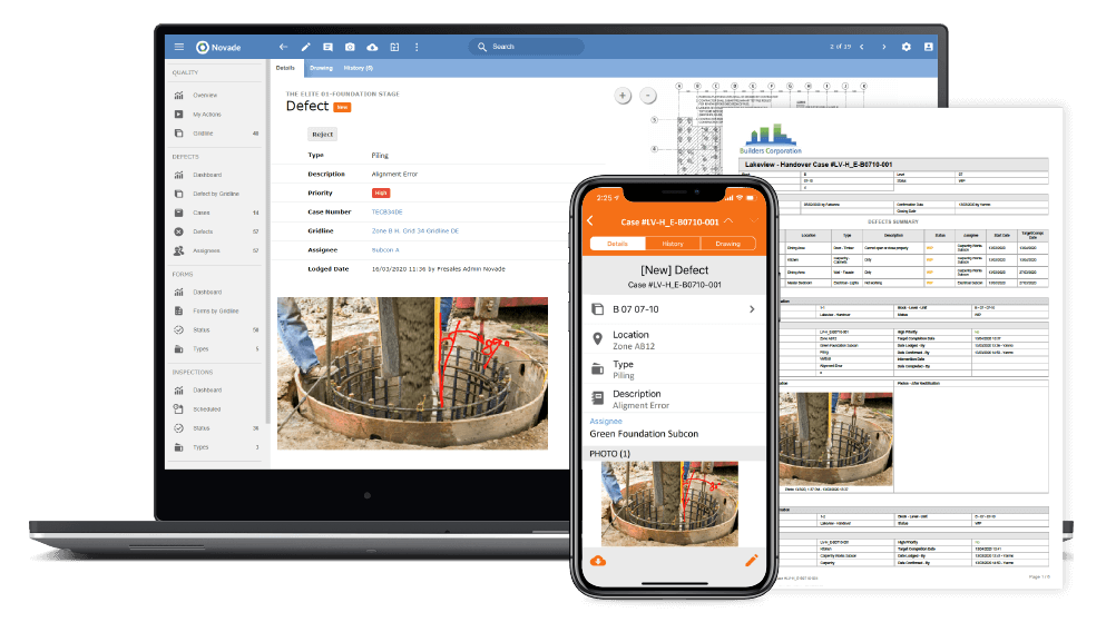 construction quality management software inspections / suivi et controle qualité