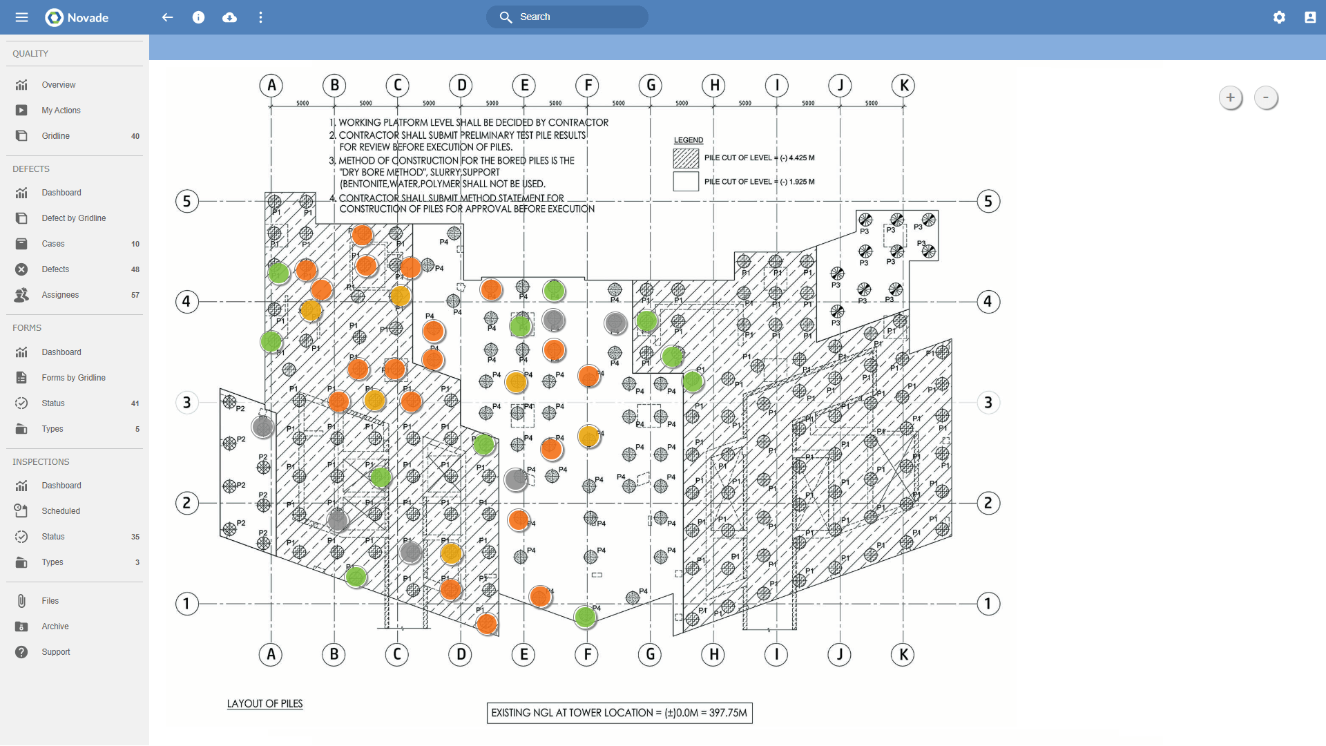 Novade Quality Dashboards 02 Plan d'assurance qualité - Logiciel de gestion de chantier