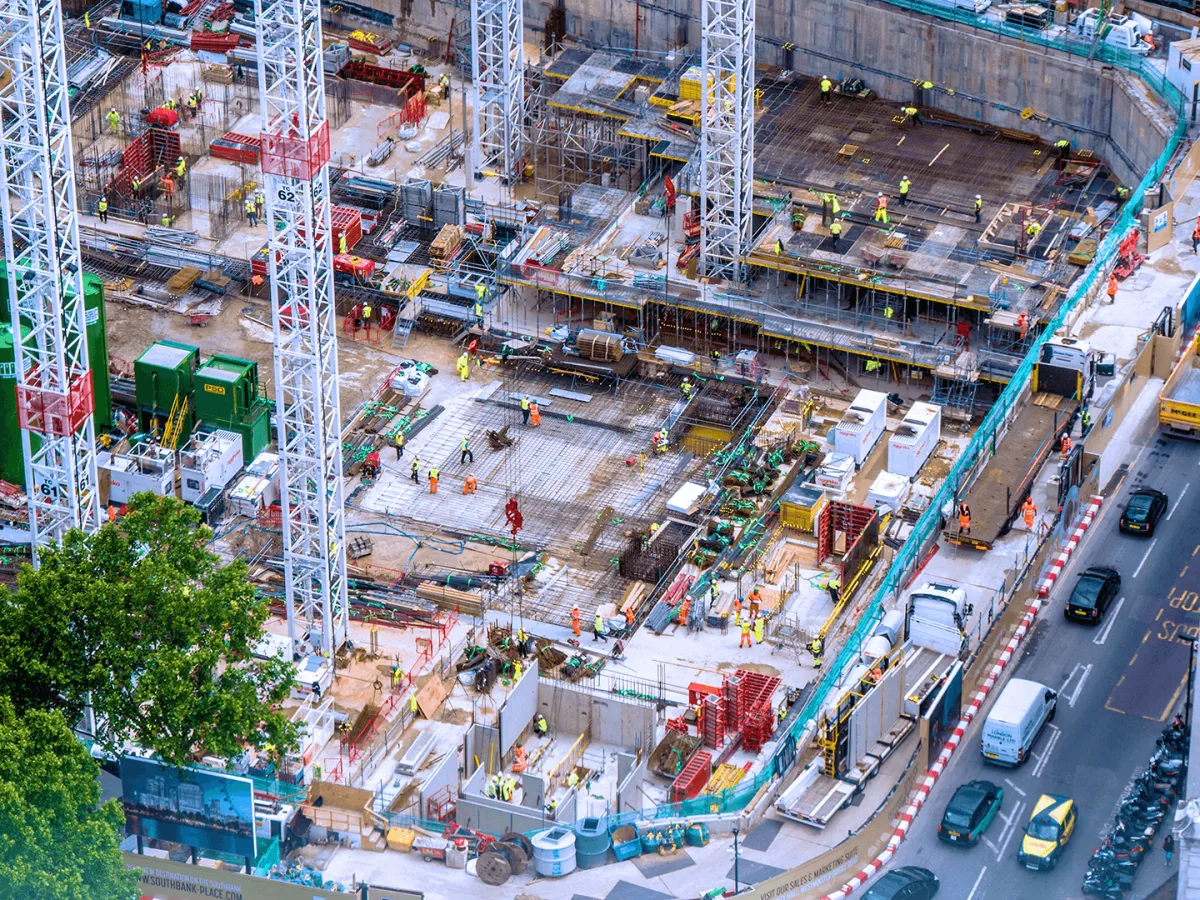 construction site street view photograph
