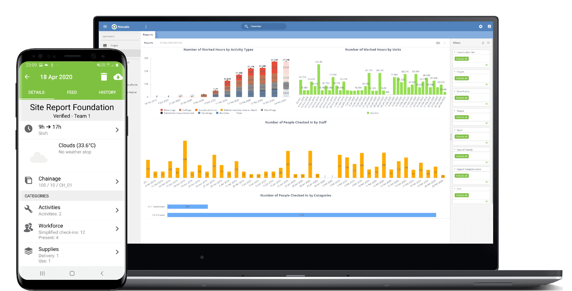 Site Diary Software and construction progress report