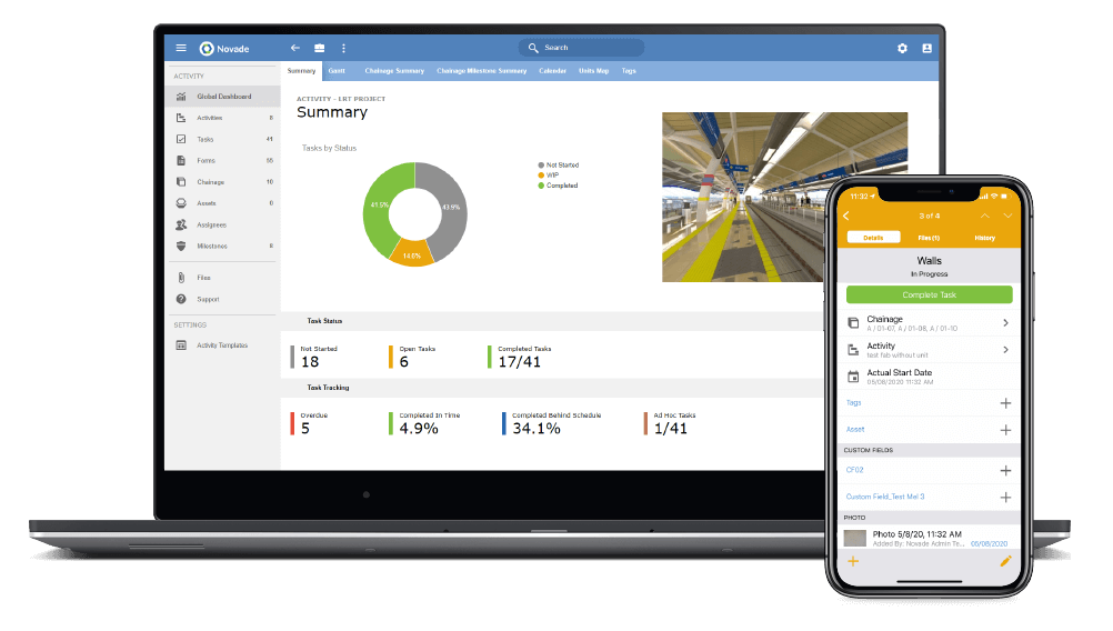 Novade Activity manage field tasks software