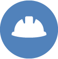 Safety-HSE module blue icon