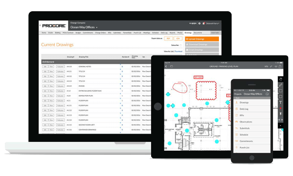 Novade-Connect-Procore-screens-image