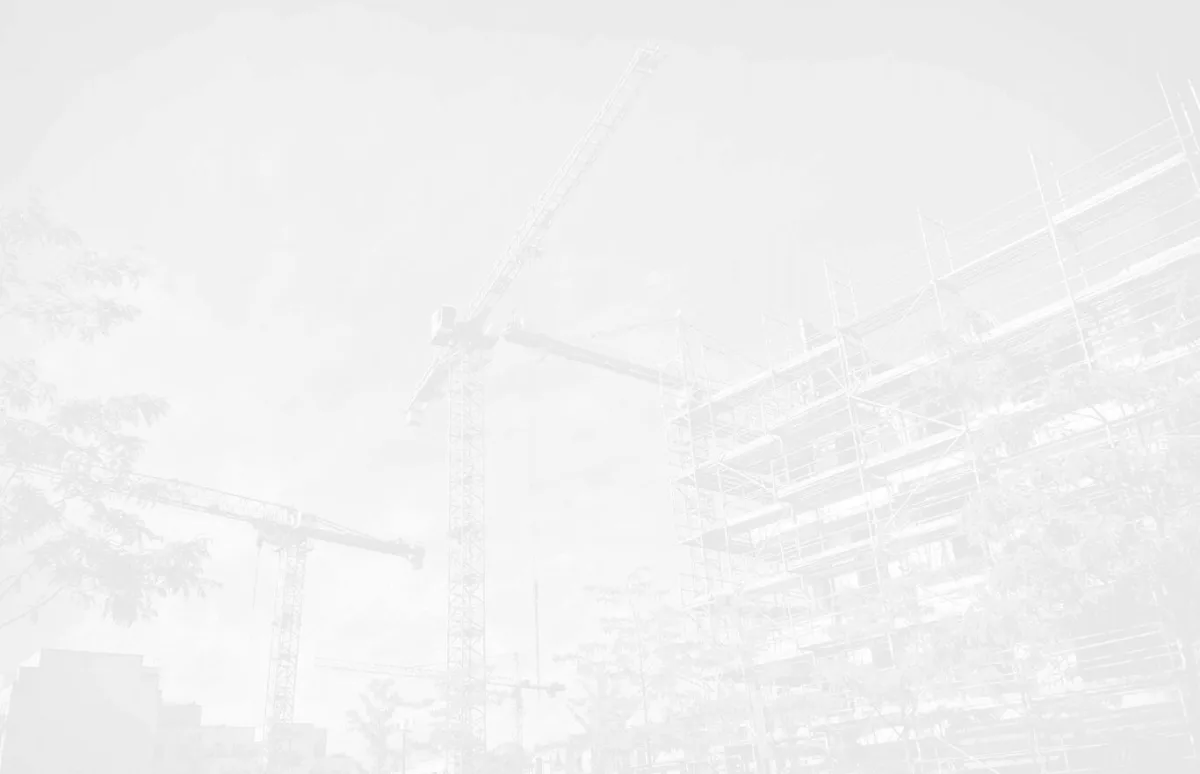 light gray background construction cranes