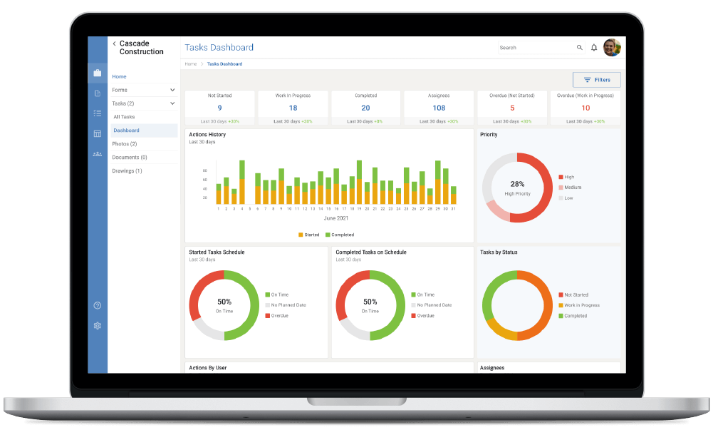 Novade Lite job management app on desktop Novade Lite job management app on desktop