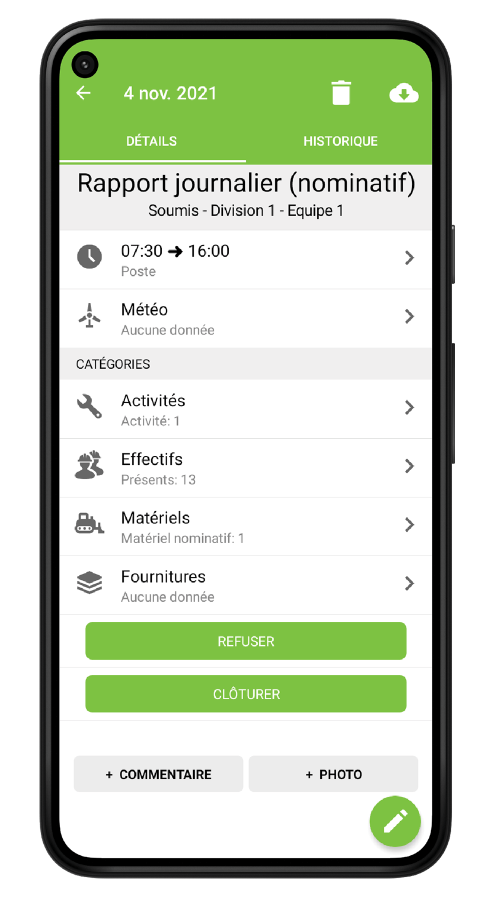 Modules-iPhoneX_03-FR_comp_optimized Modules du logiciel de suivi de chantier vus sur Smartphone