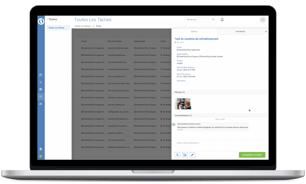 Novade-Lite-Tasks-details-desktop-FR Novade Lite job management app on desktop