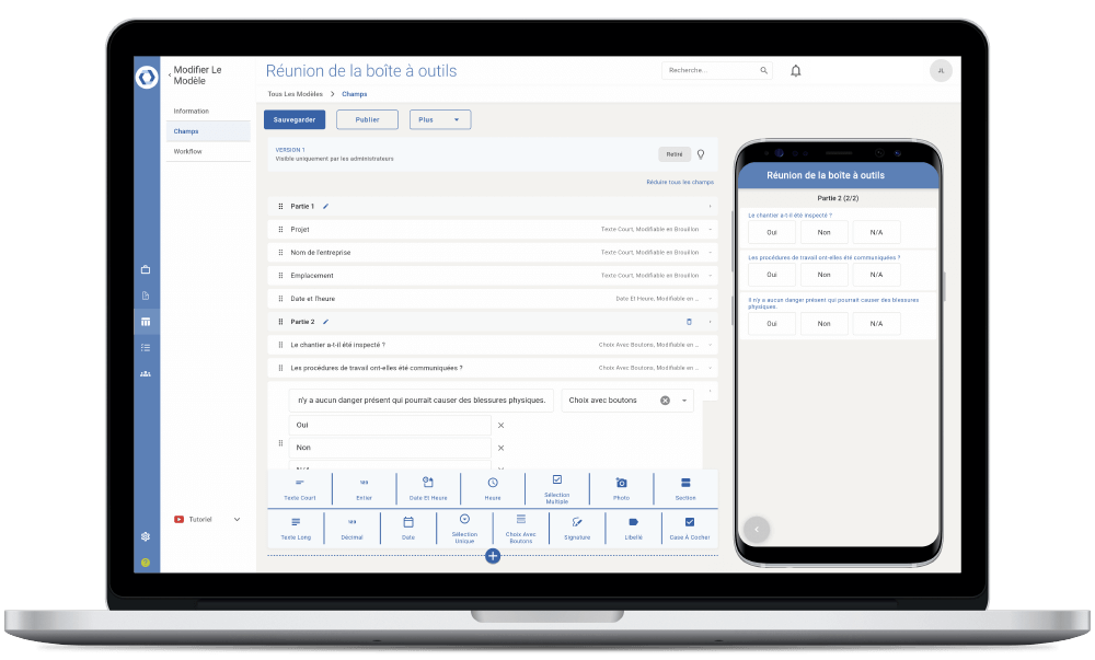 Form builder on Novade Lite