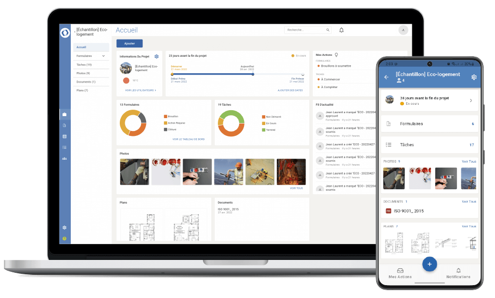 Novade-Lite-desktop-dashboard-FR Novade Lite construction app and desktop view