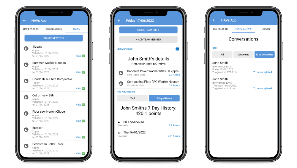 Novade Lite screens track progress français