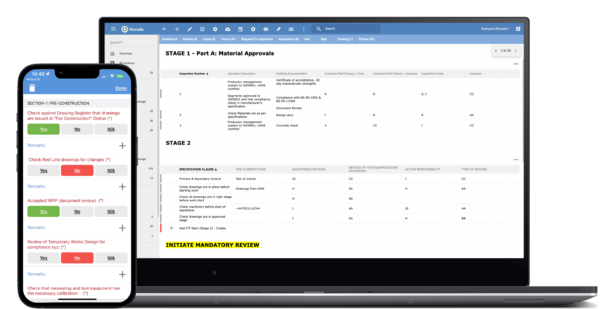 Construction quality management software