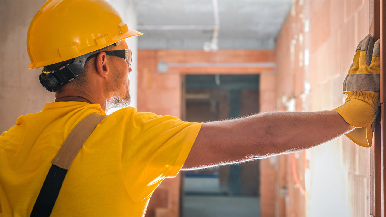 on-site-worker-construction-interior client testimonial Boustead Projects construction BIM devices