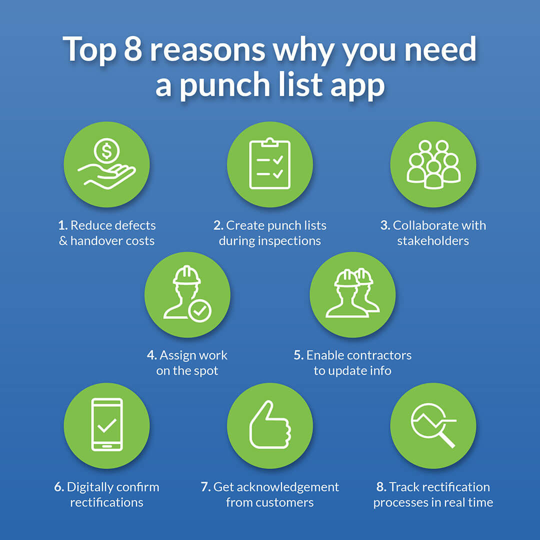 Top 8 reasons why you need a punch list app