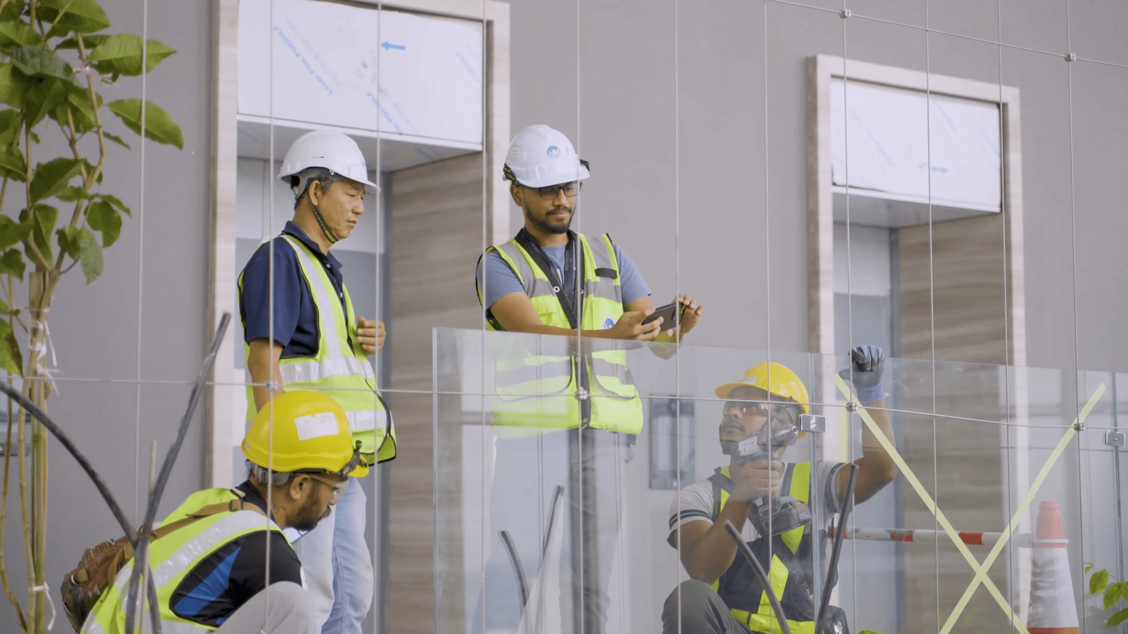 Construction quality inspection with digital checklist