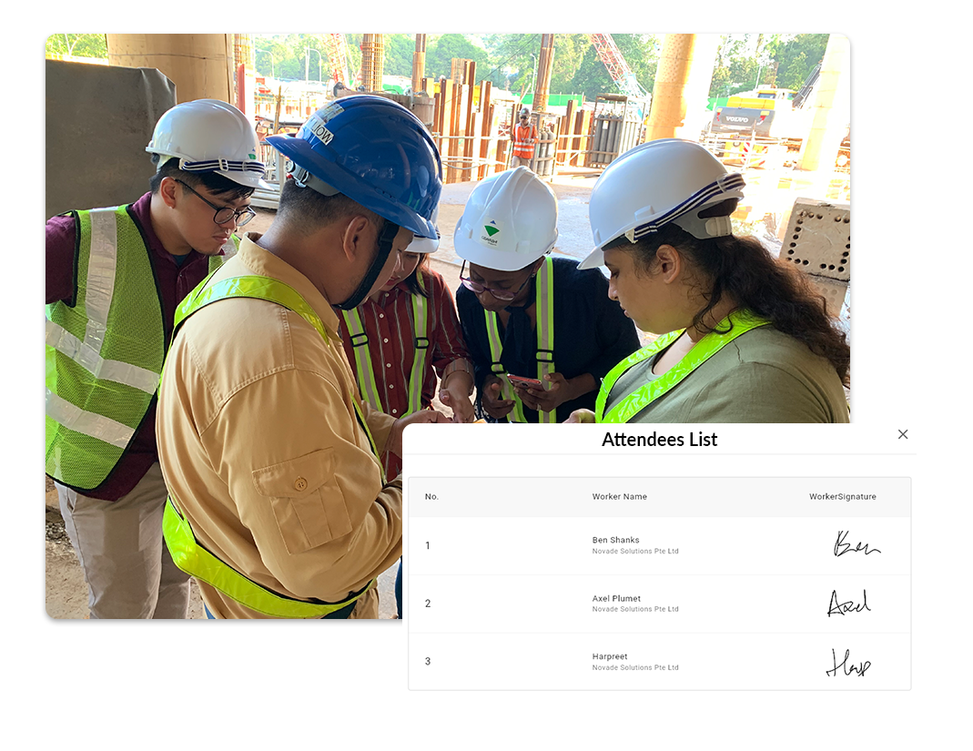 facilitate toolbox meeting with a safety app