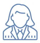 Professional female user avatar icon