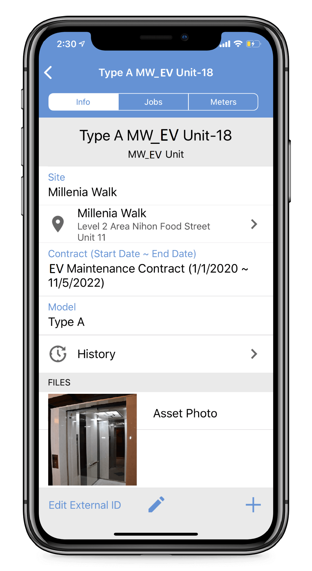 Asset info
