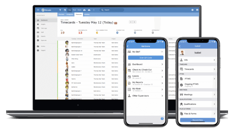 Novadee Construction Workforce Management Software | Novade Workforce