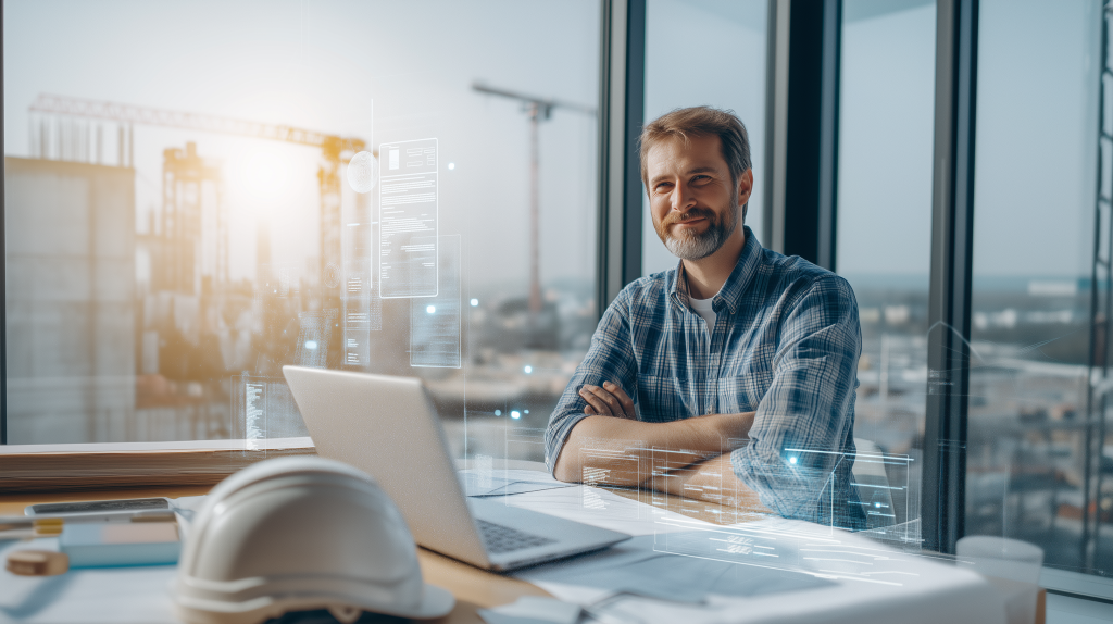 Modern construction compliance workflow on a digital jobsite